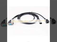 D Sub Cable D9 Pin nữ đến RJ45 và 3 pin DIN Jack Extension Cable Shielded