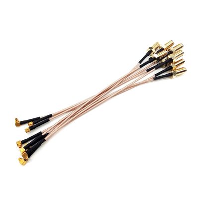 Cáp đồng trục RF góc phải SMA đến MMCX Cáp đồng trục RF SMA nữ RG178 IPEX