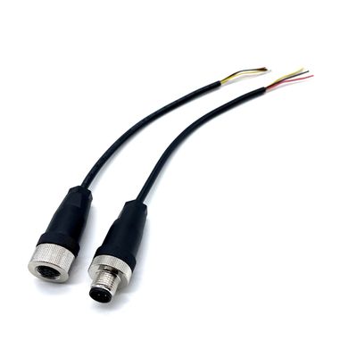 4 Pin M12 Connector Cáp chống nước 2P 3P 4P 6P 8P Male To Female Connector