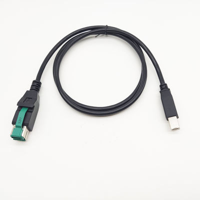 24V đến USB-B Đàn ông và Cắm điện USB cáp 12V 24V