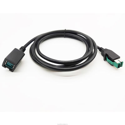 Logo tùy chỉnh 24V PoweredUSB Cable 12V Male To Female Extension Cable