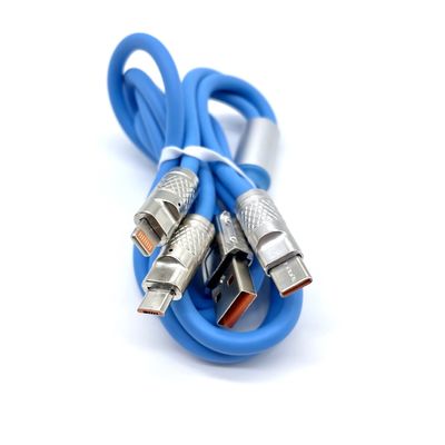 USB 3 trong 1 sạc Cáp dữ liệu 3A 5A Sạc nhanh
