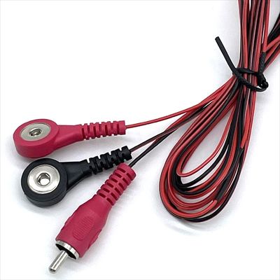 Cáp y tế RCA đến nút Snap Custom Lead Wire với nút Snap Connector Electrode