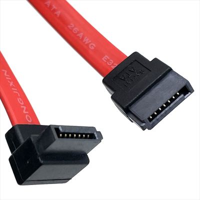 Bộ sợi cáp SATA linh hoạt tùy chỉnh thẳng đến 90 độ góc phải Cáp dữ liệu SATA